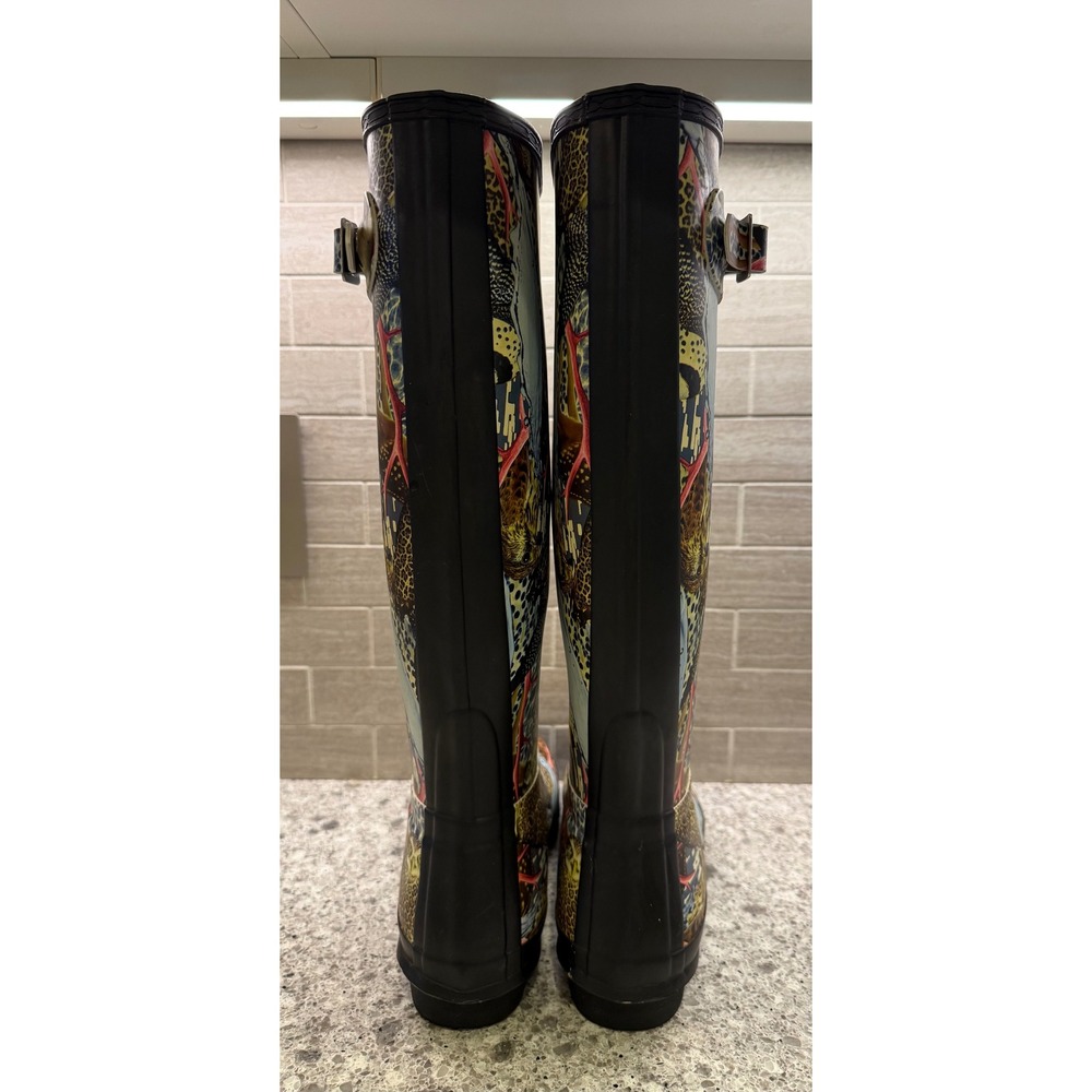 Wmns Rare Hunter x Mat Maitland Hyper Normal Ltd. Ed Tall Rainboots 9/EU 40-41 - Picture 7 of 13